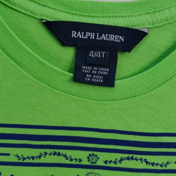 RALPH LAUREN POLO T-SHIRT WITH SCREEN PRINT LOGO 4 - Picture 4 of 5